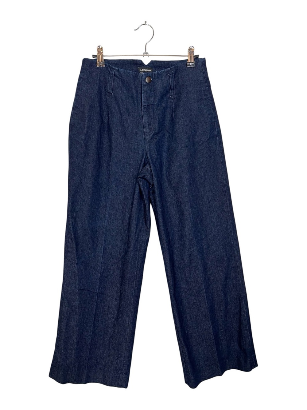 J. Peterman Wide Leg Dark Denim Trousers